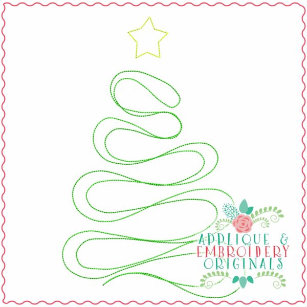 4062 Tree Wavy Line Art Embroidery Design (Copy)