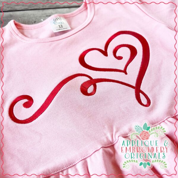 4217 Heart 1 Embroidery Design - Image 3