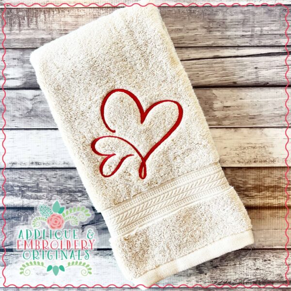 4220 Heart 4 Embroidery Design - Image 2