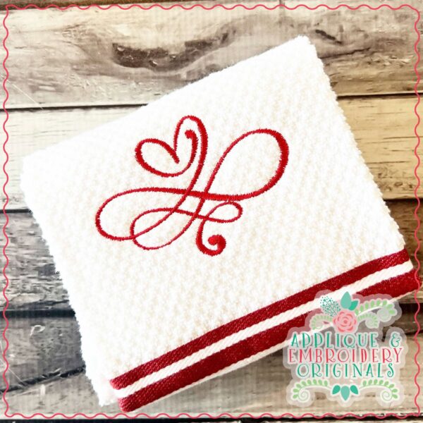 4222 Heart 6 Embroidery Design - Image 2