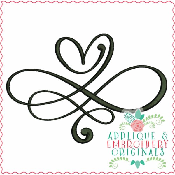 4222 Heart 6 Embroidery Design - Image 4